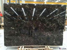 chinese marron emperador dark marble slabs